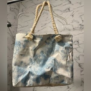 Tie Dye Blue Small Tote Bag